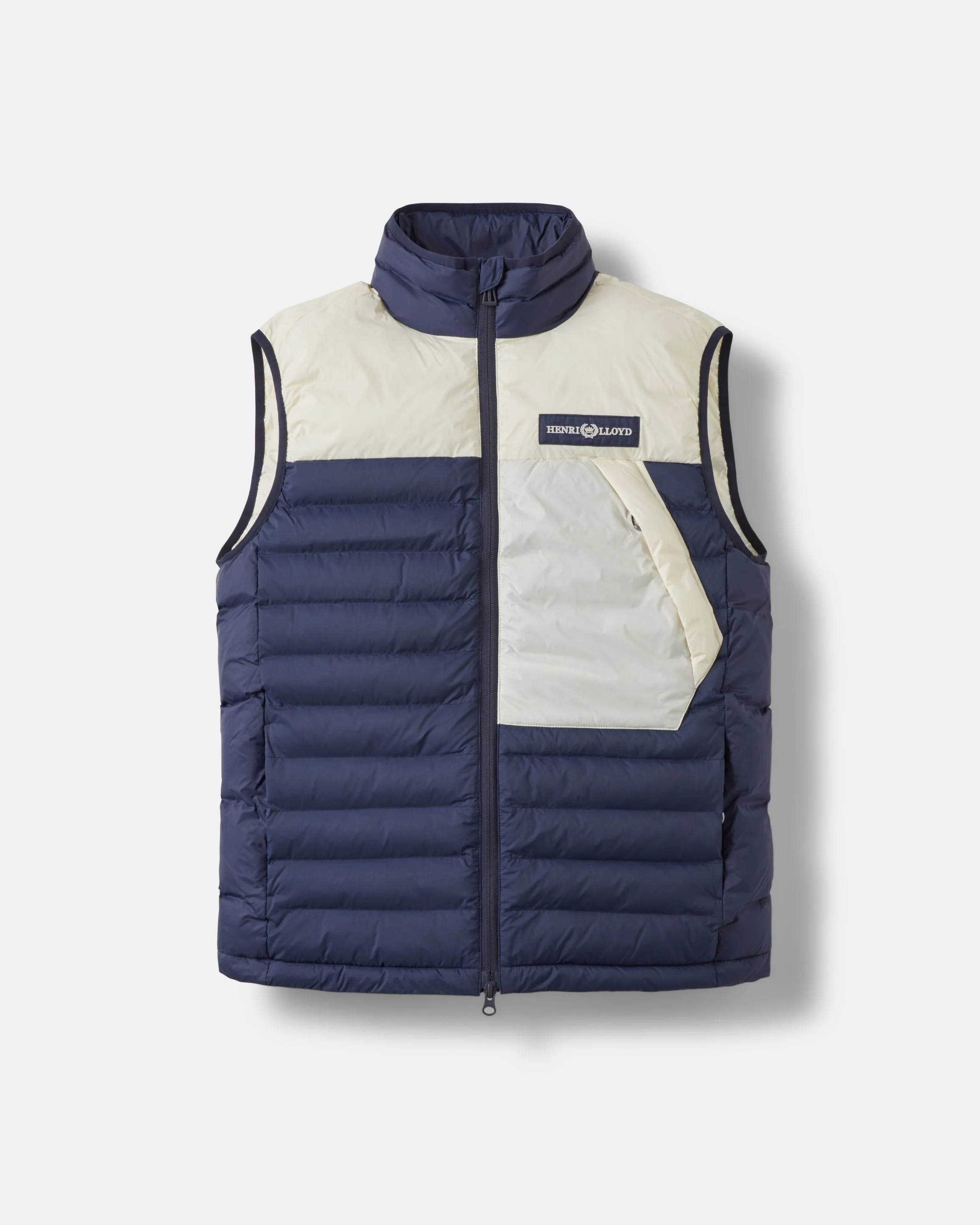 Bergen Gilet - Navy/Off White - Image 9