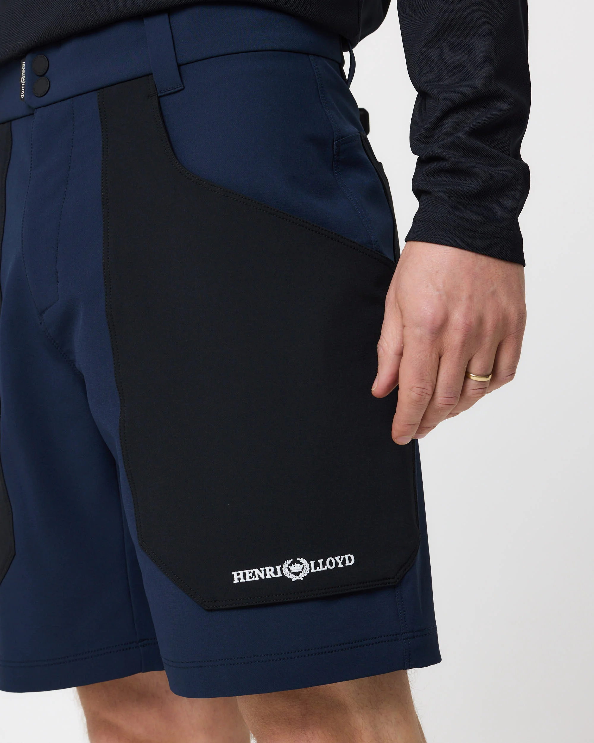 Men's Foredeck Shorts - Navy/Black - Image 5